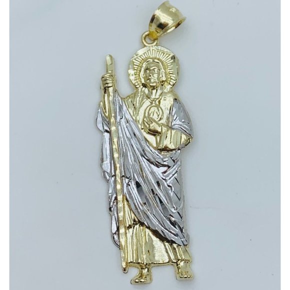 10k Gold Pendant San Judas ❤️ Saint Jude - Picture 1 of 5